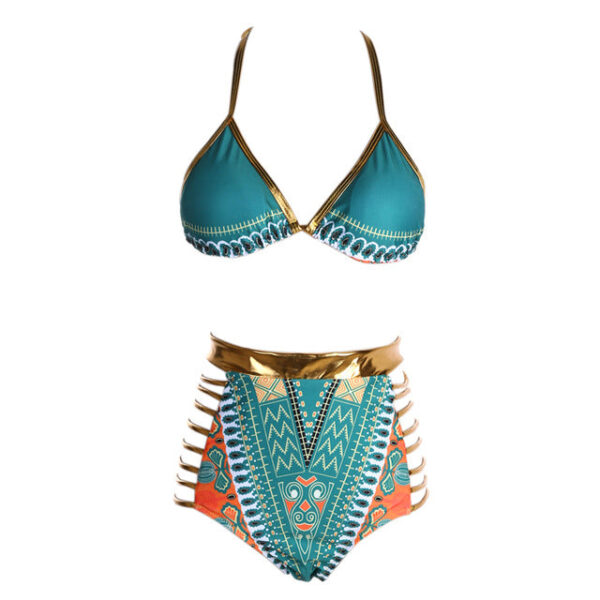 African Print Two-Pieces Bathing Suit