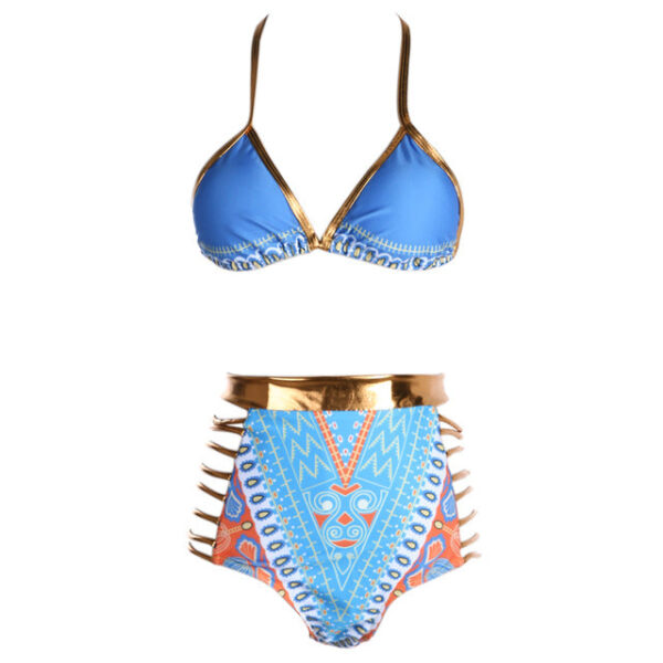 African Print Two-Pieces Bathing Suit